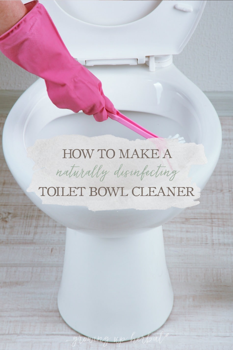 How To Make A Naturally Disinfecting Toilet Bowl Cleaner | Growing Up Herbal | A simple DIY toilet bowl cleaner that will naturally disinfect nasty toilet bowls.