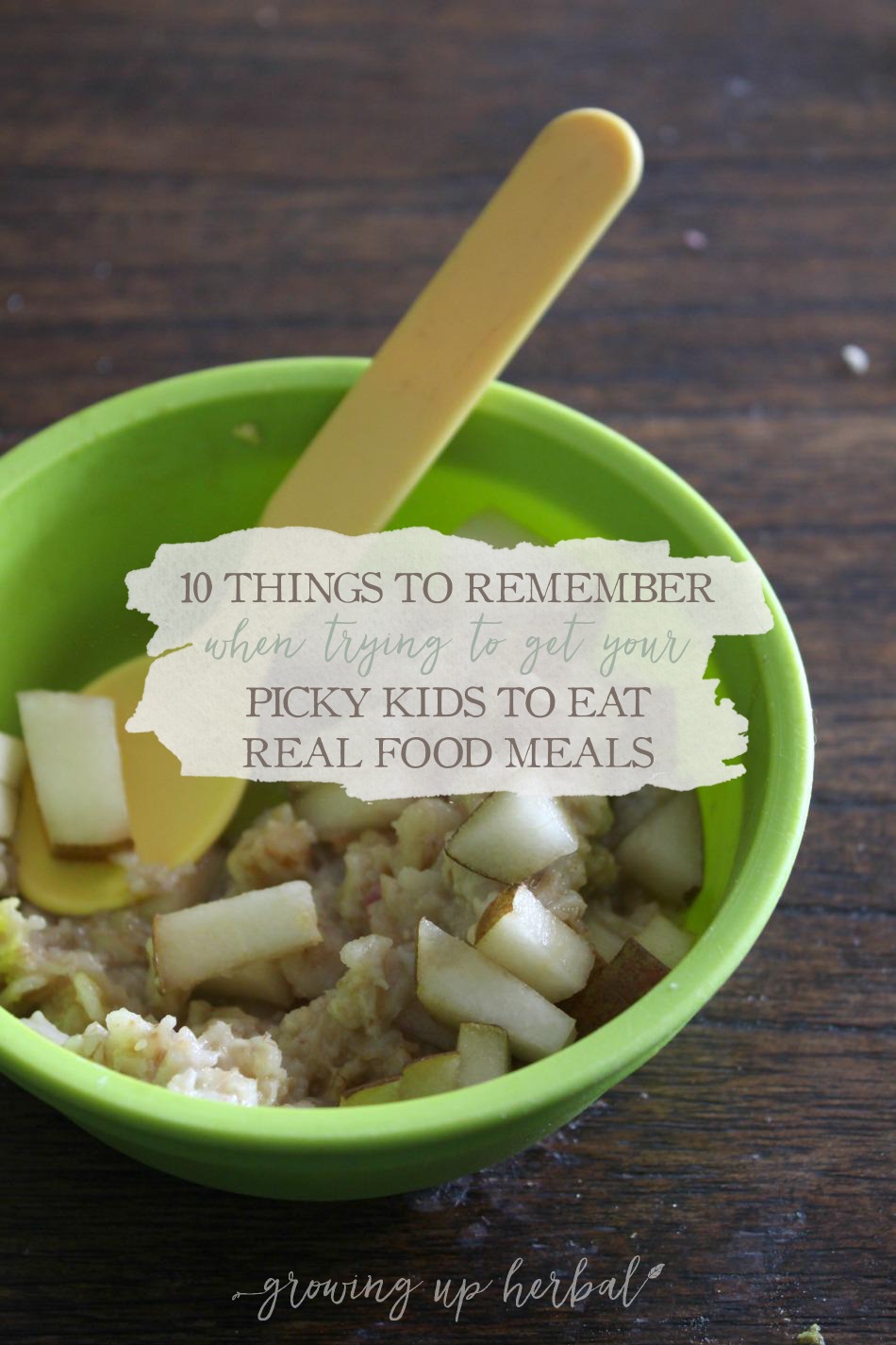 10 Things To Remember When Trying To Get Your Picky Kids To Eat Real Food Meals | Growing Up Herbal | 10 tips for dealing with picky kids over eating healthy foods!