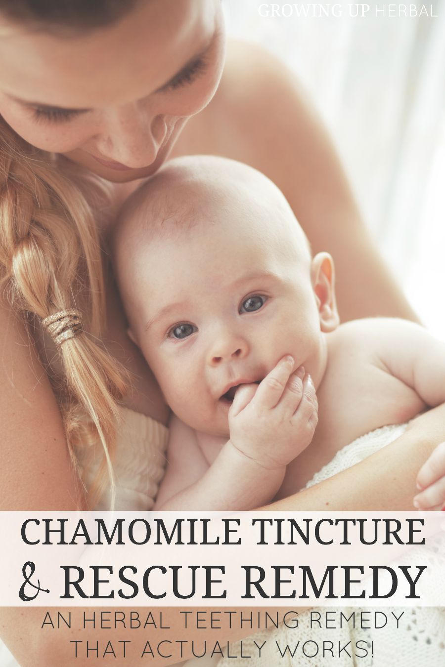 An Herbal Teething Remedy That Actually Works | GrowingUpHerbal.com - having a teething baby is no fun. Here's a natural, herbal remedy that actually provides relief!
