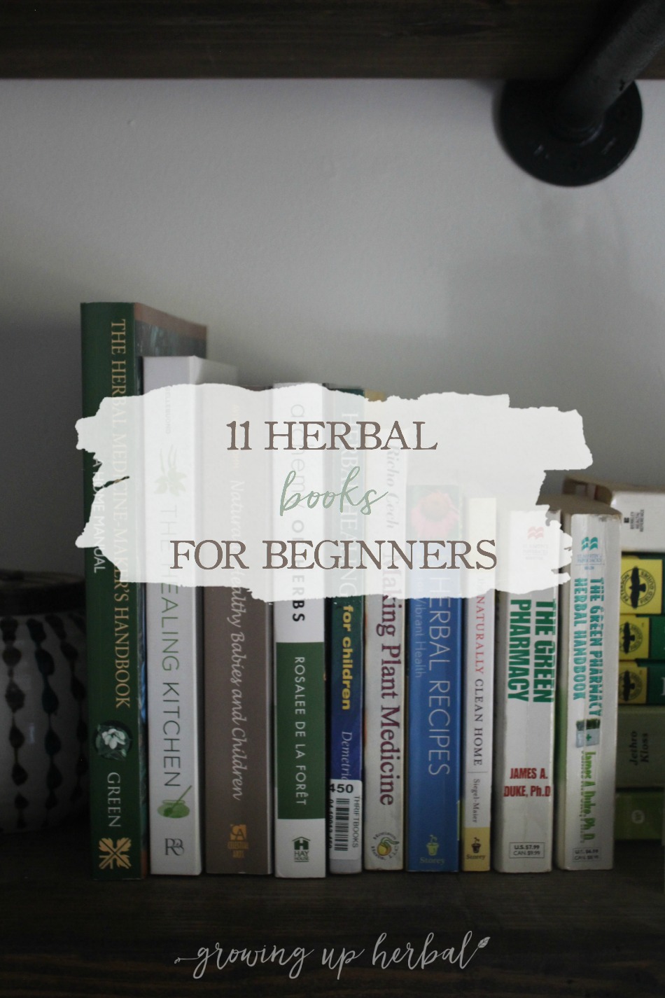 11 Herbal Books For Beginners | Growing Up Herbal | Are you a beginner herbalist or new to natural living? If so, here are 11 herbal books that may be just what you're looking for at the moment!