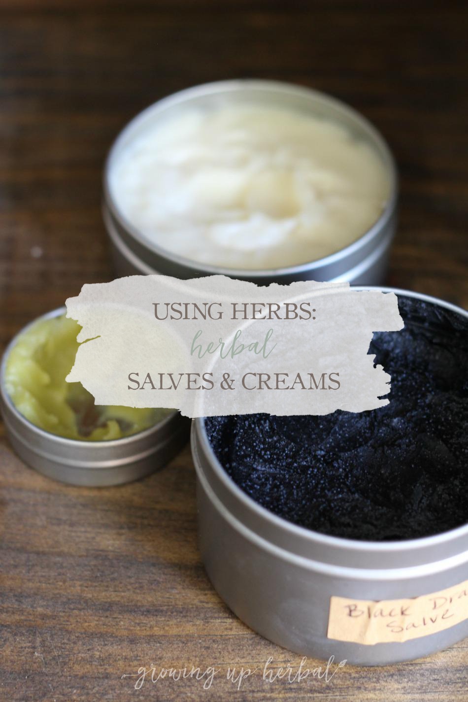 Using Herbs: Herbal Salves and Creams | Growing Up Herbal | Learn how to make herbal salves and creams as well as how to use them in this Using Herbs post!