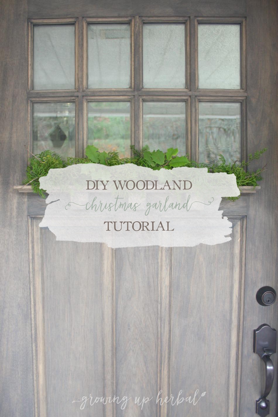 DIY Woodland Christmas Garland Tutorial | Growing Up Herbal | A Woodland Christmas garland tutorial using natural supplies.