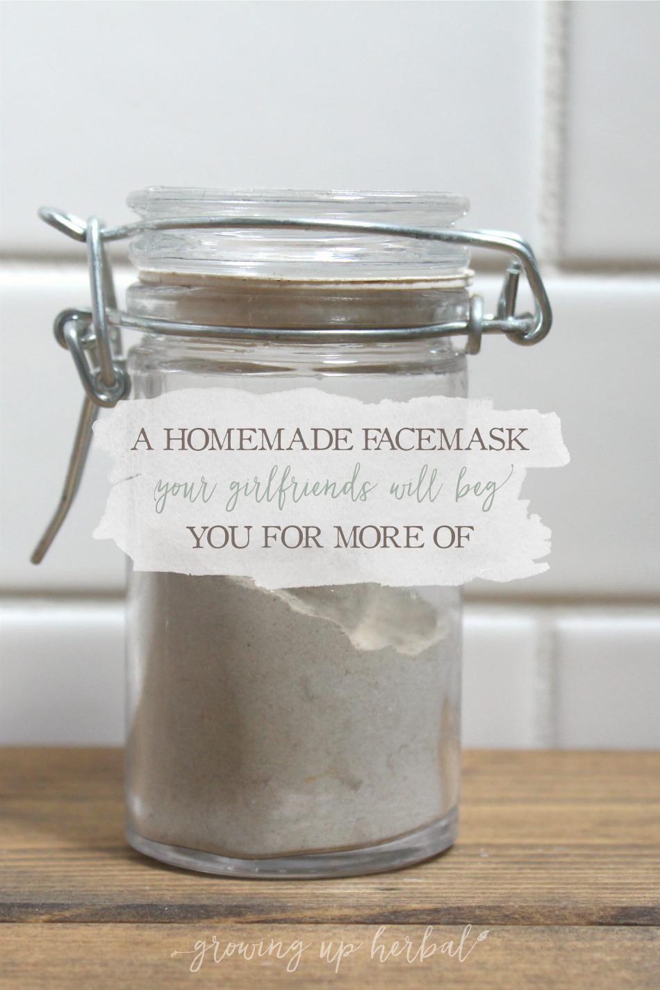 A Homemade Face Mask Your Girlfriends Will Beg Your For More Of | Growing Up Herbal | A DIY holiday face mask your girlfriends will LOVE! Make them some today!