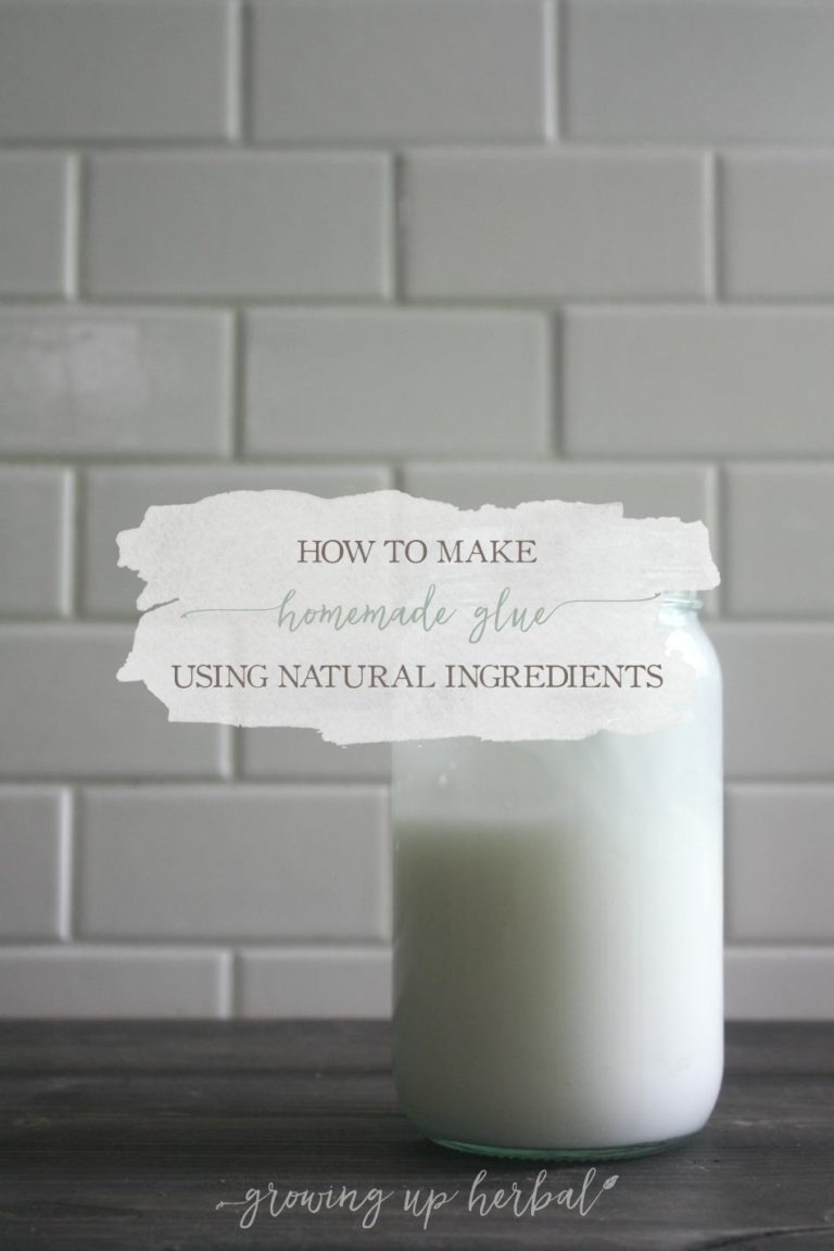 How To Make Homemade Glue Using Natural Ingredients Growing Up Herbal