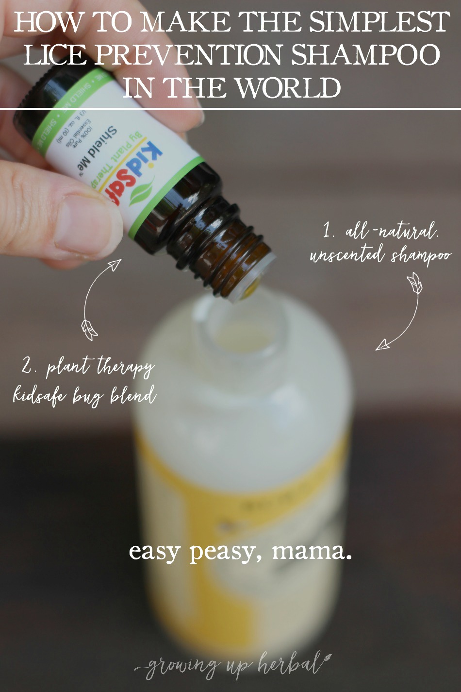 How To Make The Simplest Lice Prevention Shampoo & Conditioner In The World | Growing Up Herbal | Worried about your kid getting lice mama? Try this easy-to-make shampoo to help prevent it from happening.