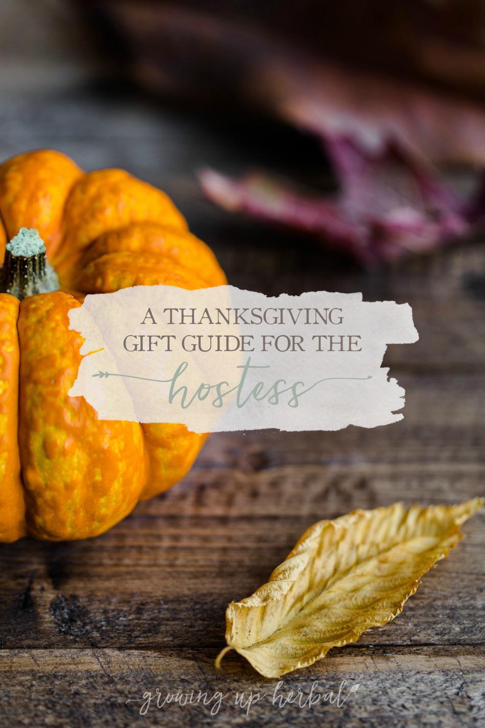 2016 Thanksgiving Gift Guide For The Hostess | Growing Up Herbal | Tell your Thanksgiving Day dinner hostess, "Thank you," with a meaningful handmade gift from this year!