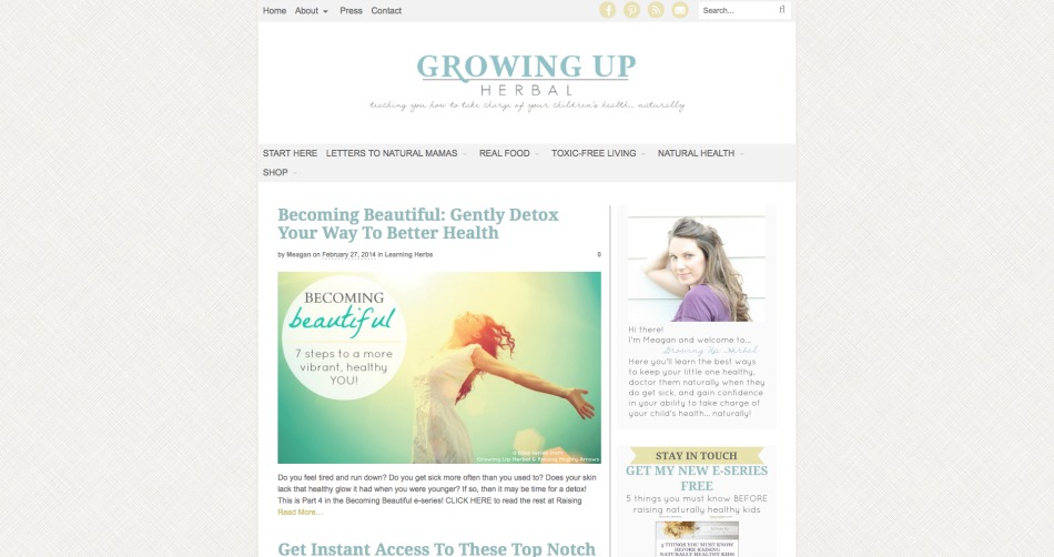 Why I'm Taking A Holiday Blogging Break (+ A Sneak Peek At My New Website) | Growing Up Herbal | Come see Growing Up Herbal's different website looks over the last four years (and get a sneak peek at the upcoming design too)!