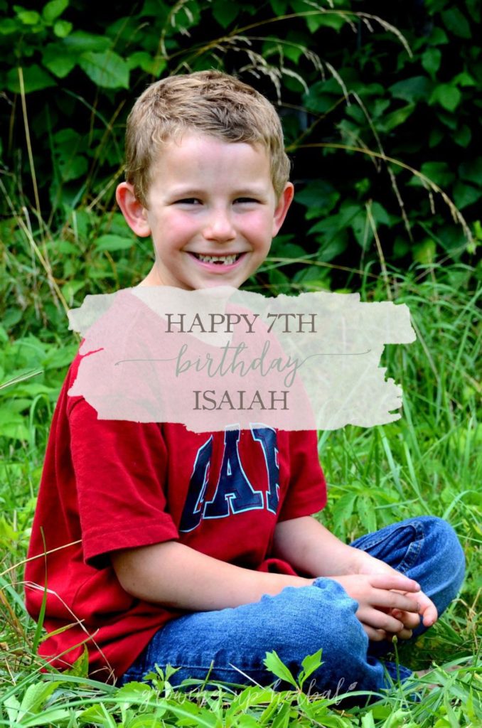 Happy 7th Birthday Isaiah! - Growing Up Herbal