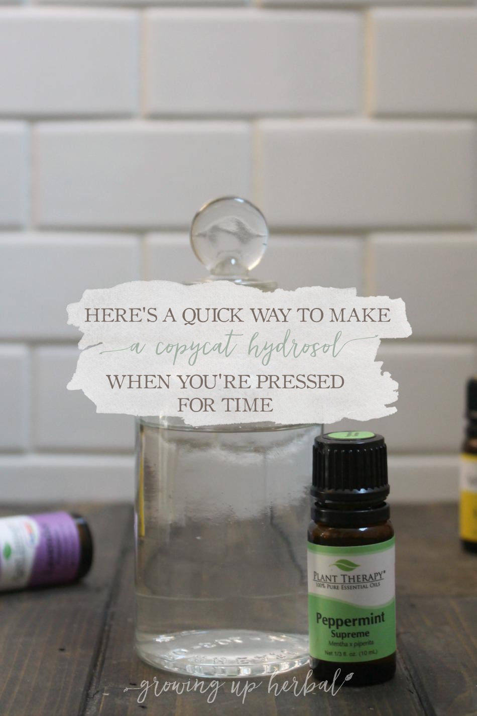 Here's A Quick Way To Make A Copycat Hydrosol When You're Pressed For Time | Growing Up Herbal | Don't have time to make a homemade hydrosol? Make this copycat version instead!