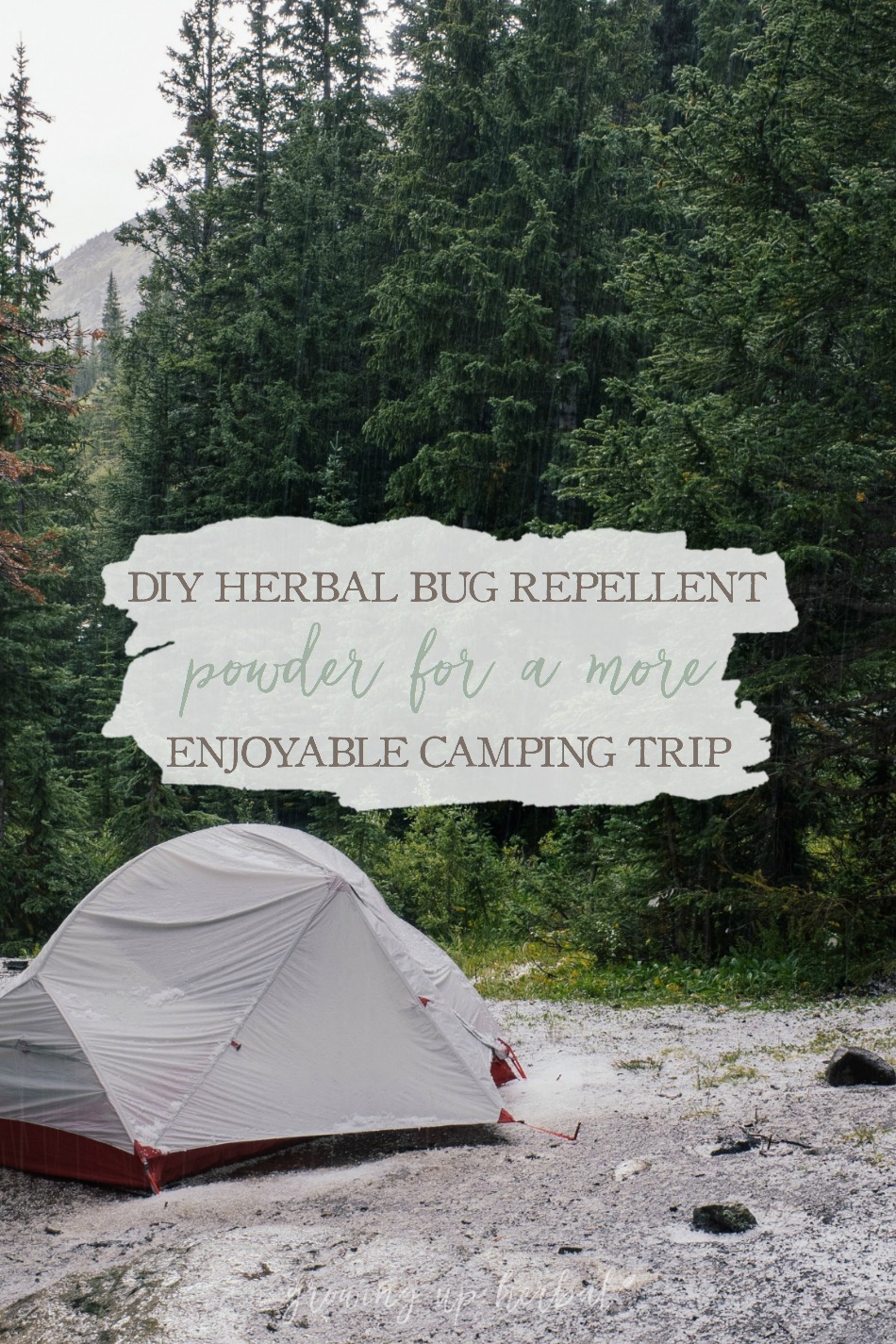 DIY Herbal Bug Repellent Powder For A More Enjoyable Camping Trip | Growing Up Herbal | Are pesky bugs ruining your time outdoors? All you need to make this DIY herbal bug repellent powder is a few ingredients. You'll soon be on your way to a more enjoyable camping trip!
