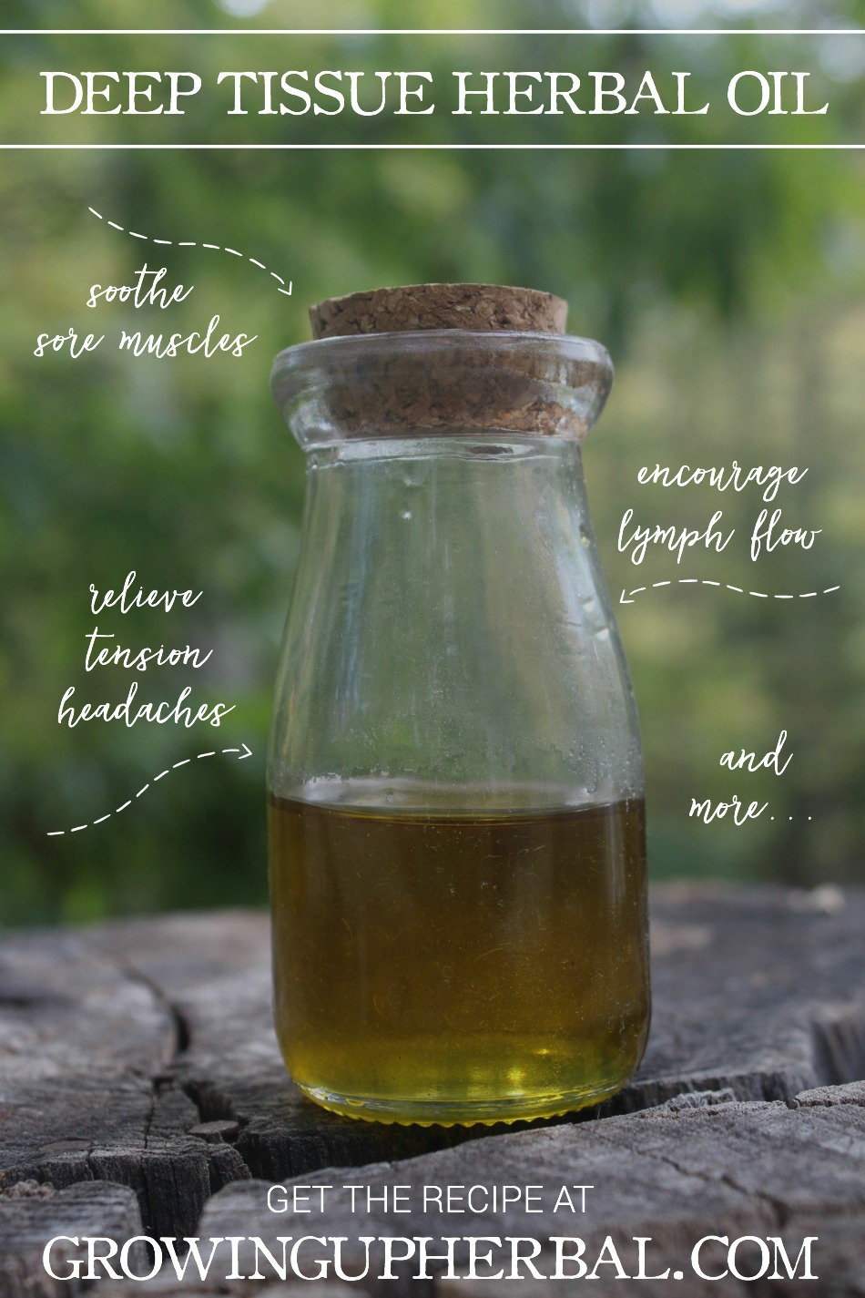 DIY Deep Tissue Herbal Oil For Hardworking Men | Growing Up Herbal | Here’s an herbal recipe to help soothe sore, achy muscles (and more). Perfect for the hardworking man in your life!