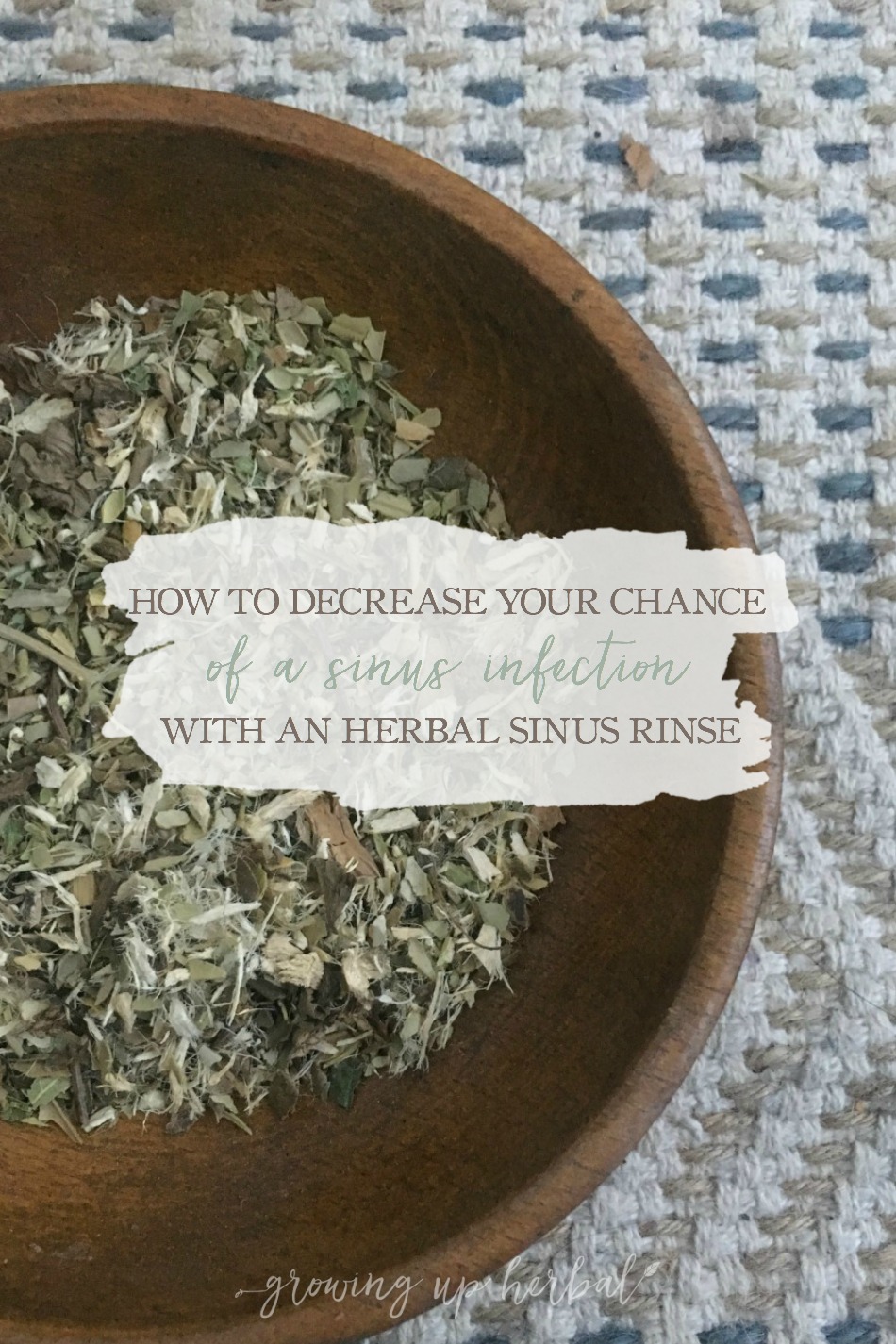 How To Decrease Your Chance Of A Sinus Infection With An Herbal Sinus Rinse | Growing Up Herbal | If sinus issues are a common occurrence for you, here’s an herbal remedy that can offer you some much needed relief.