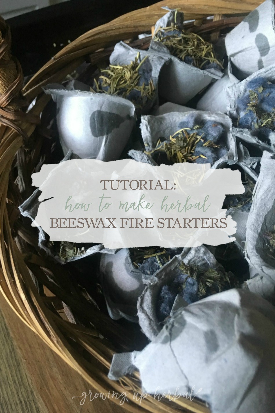 How To Make Herbal Beeswax Fire Starters | Growing Up Herbal | These herbal fire starters are easy to create and make starting fires much easier. Learn how to make them here!