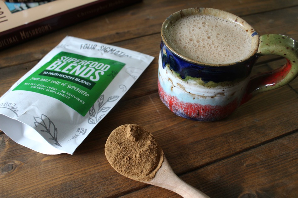 Herbal Mushroom Hot Chocolate For Health & Happiness | Growing Up Herbal | I’m sharing one of my favorite recipes for herbal mushroom hot chocolate as well as some of the health benefits of cacao and mushrooms. Here’s to enjoying the last days of winter, and don’t forget to pin this post to your Pinterest boards!