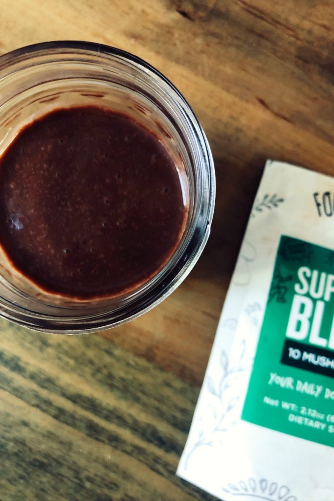 A Tasty ChocolateBanana Mushroom Smoothie Growing Up Herbal