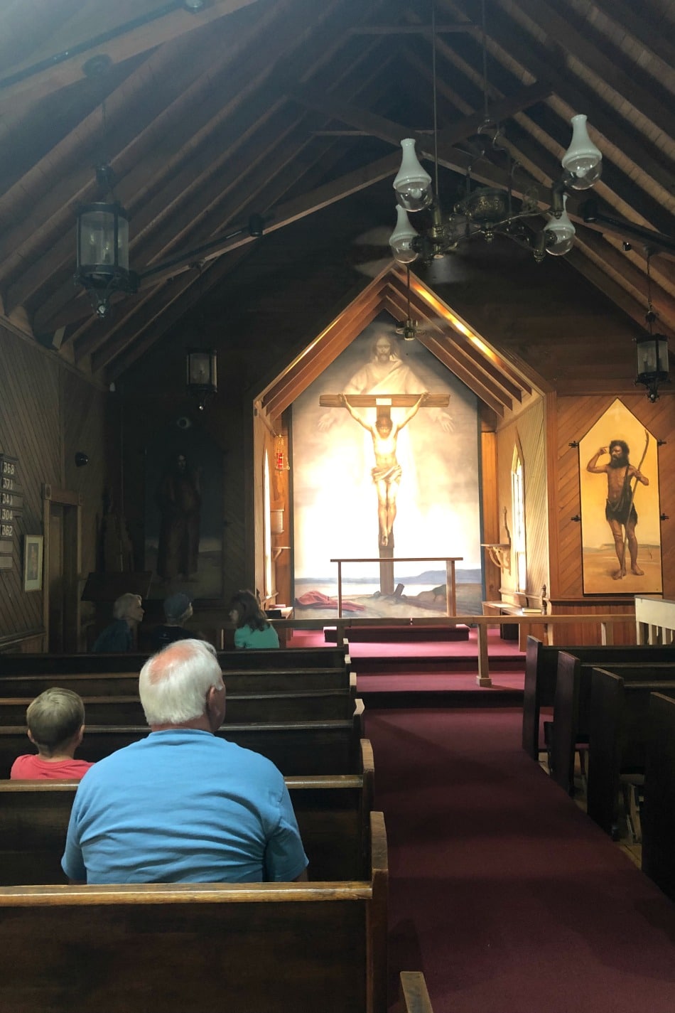Visiting The Frescos in West Jefferson, NC | Growing Up Herbal | We finally made it to see the fresco paintings housed in a couple of old Episcopal churches in West Jefferson, North Carolina for our Michaelangelo artist study!