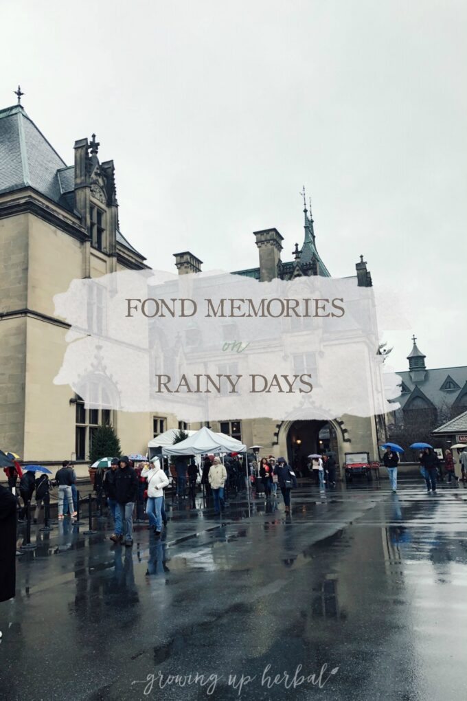 Fond Memories of Rainy Days | Growing Up Herbal | Some people feel depressed on rainy days, but I quite like them. In fact, some of my favorite memories from college were those rainy days!