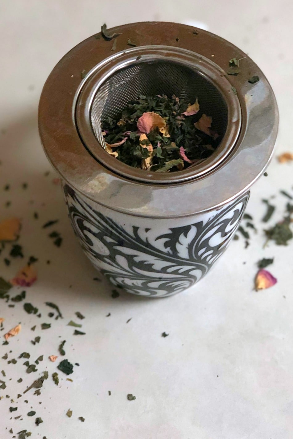 herbal tea in a cup