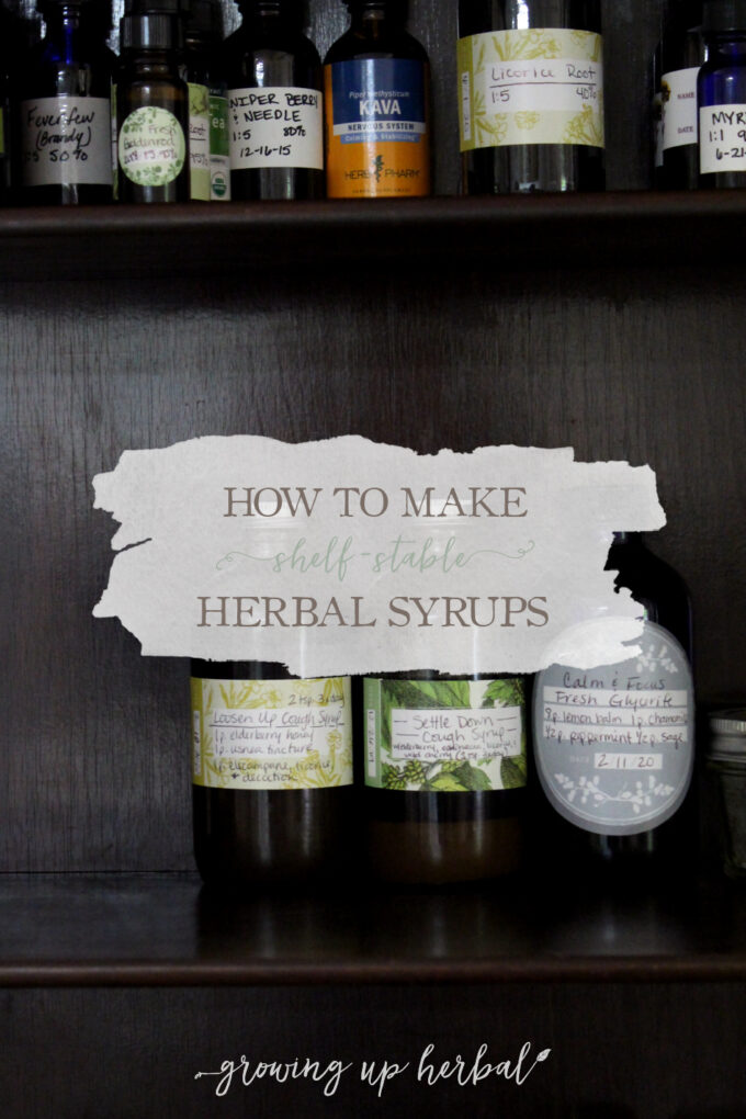 [Video] How To Make ShelfStable Herbal Syrups Growing Up Herbal