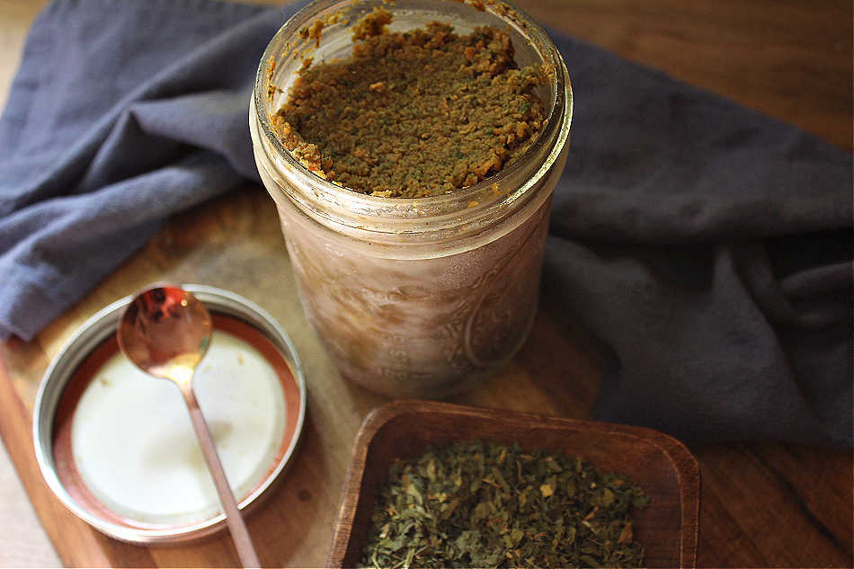 Herbal Vegetable Stock Paste | Growing Up Herbal | Looking for a shortcut to making a mineral-rich vegetable broth? If so, this simple herbal vegetable stock paste is just the thing for you!