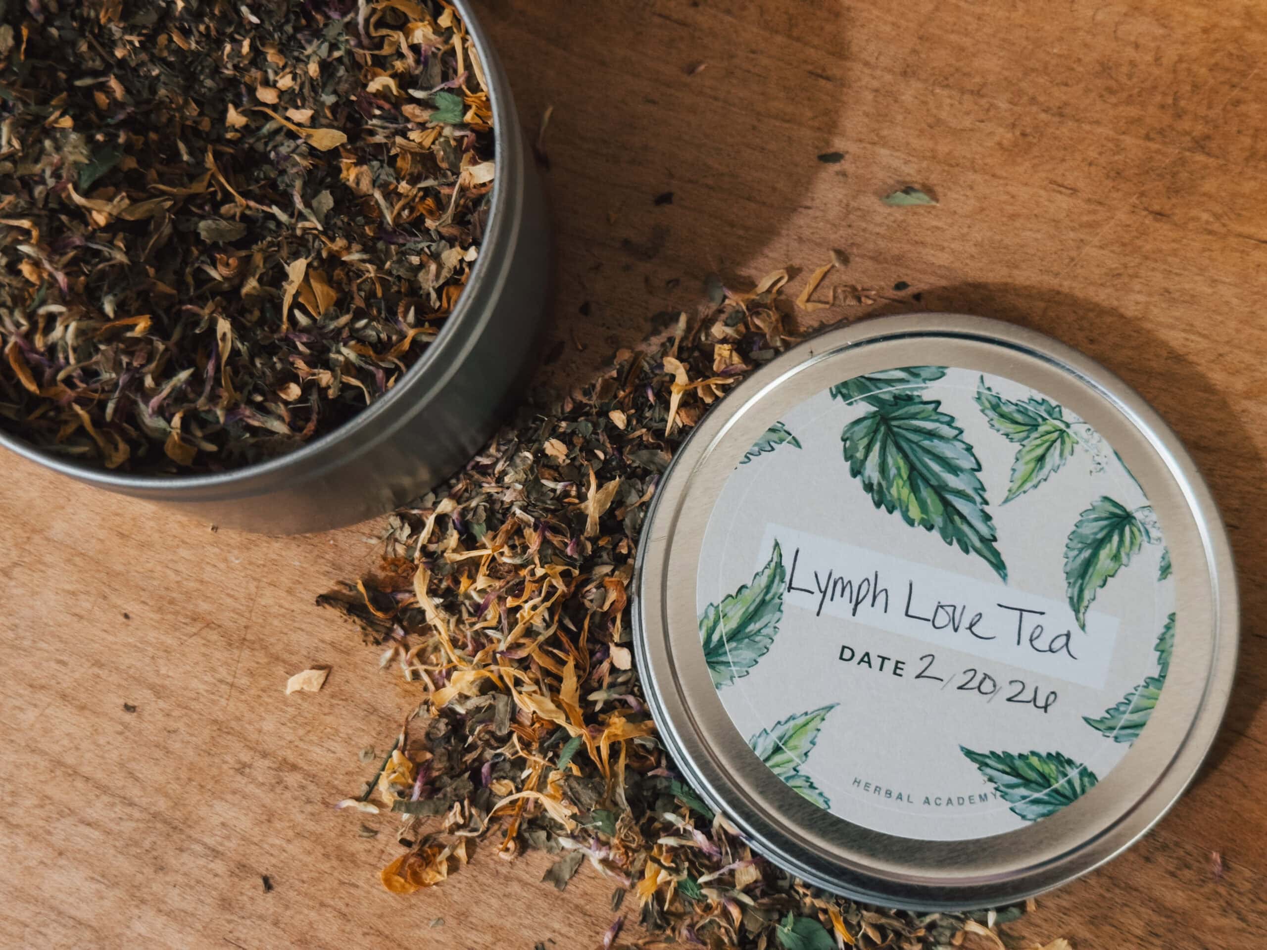 Spring Teas: Lymph Love Tea Blend | Growing Up Herbal | Spring is here and that means it's time to show your lymphatic system some love. Here's a tasty tonic Lymph Love tea blend to sip all season.